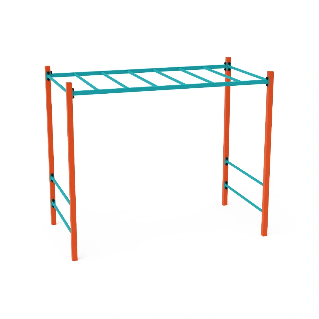 Stålgym Frödinge, orange + turkos