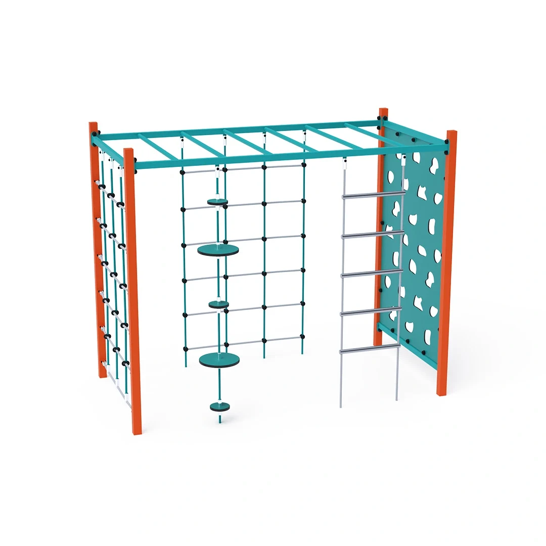 Stålgym Storebro, orange + turkos
