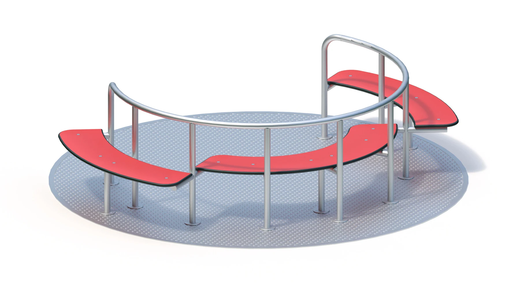 Tillgänglighetsanpassad karusell Bergshammar – 2,56 × 2,56 m, sittplatser