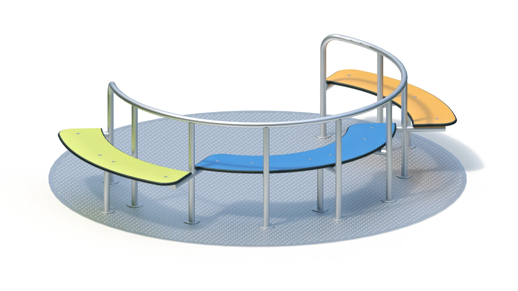 Tillgänglighetsanpassad karusell Bergshammar – 2,56 × 2,56 m, sittplatser