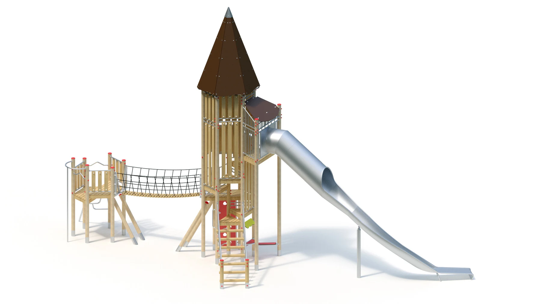 Tornlekställning Askeby – 13,69 × 4,85 m, robiniastolpar