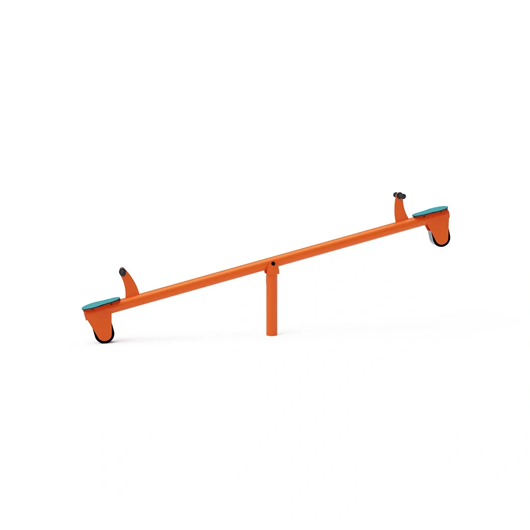 Vippgunga Pålänge – 3 m · raka handtag, orange + turkos