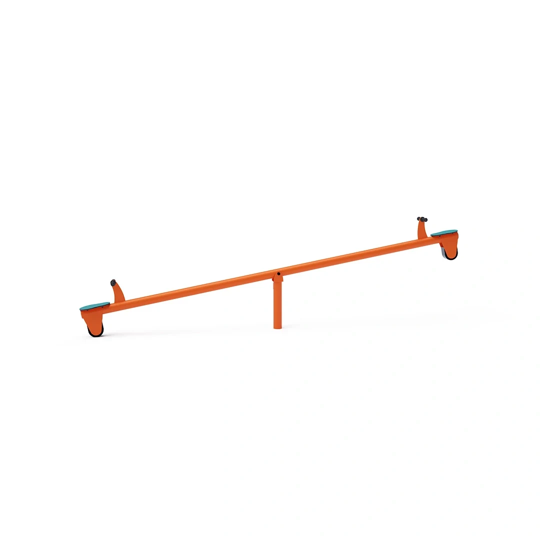Vippgunga Pålänge – 4 m · raka handtag, orange + turkos