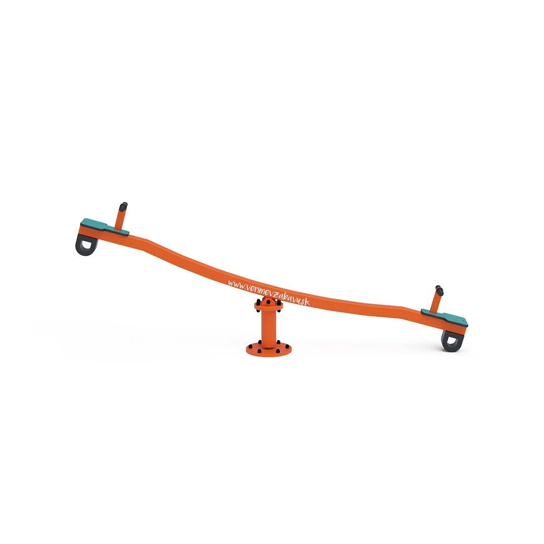 Vippgunga Tierp – roterande båge – 3 m, orange + turkos