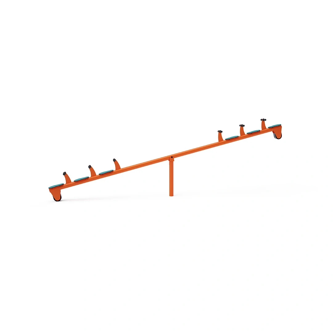 Vippgunga Tofta – 6 personer · 5 m, orange + turkos