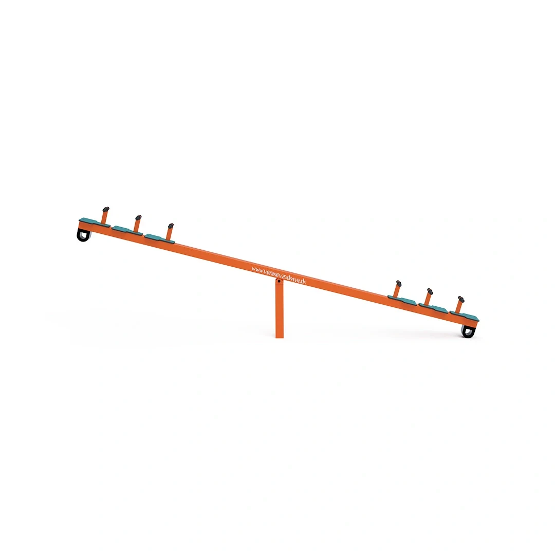 Vippgunga Toftbyn, orange + turkos