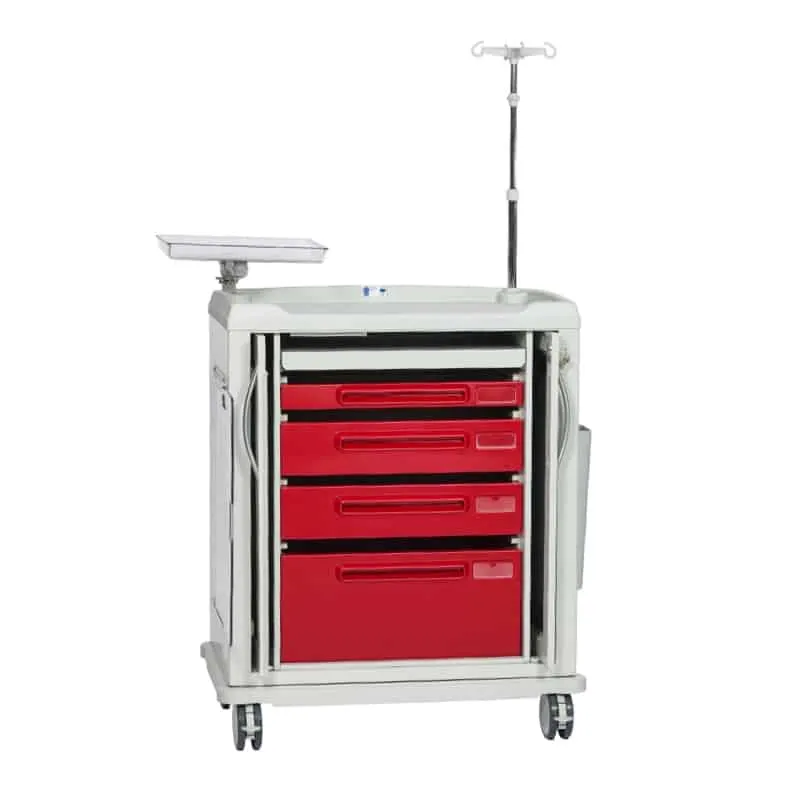 Akutvagn i aluminium, 4 lådor