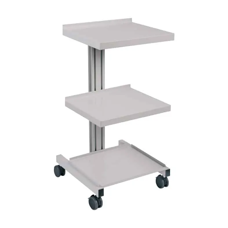 EKG-vagn med 3 hyllor