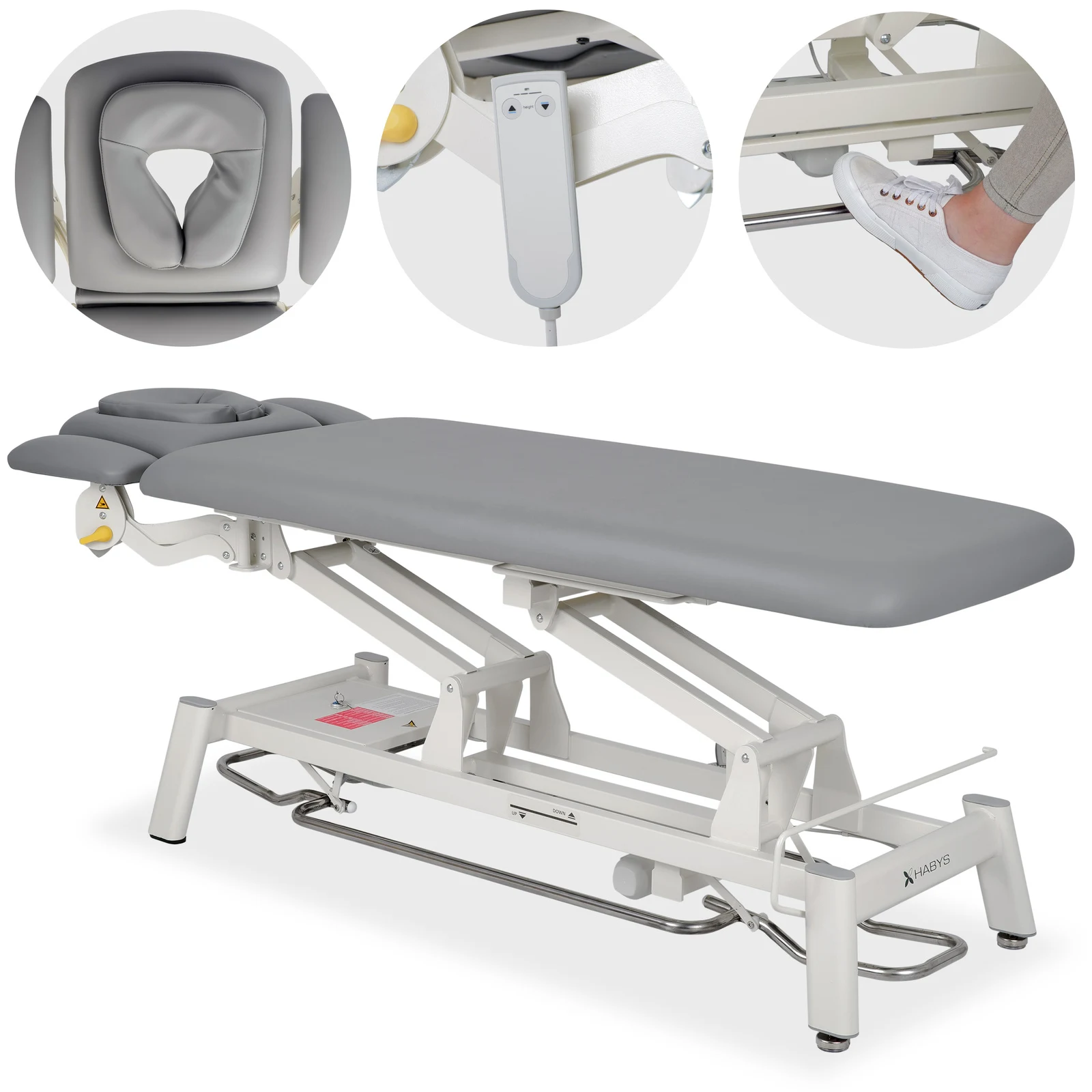 Elektrisk behandlingsbrits Proxima V4 ERGO med armstöd – produktbild