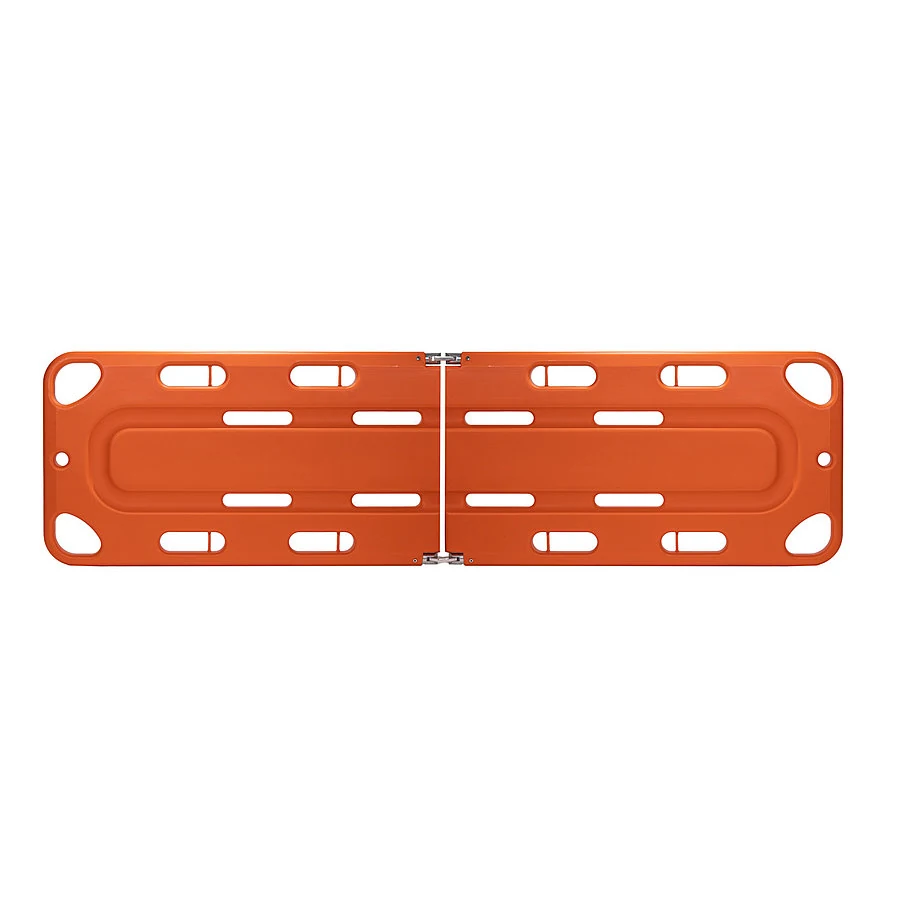 Hopfällbar spineboard med två säkerhetsremmar – Orange, med två remmar