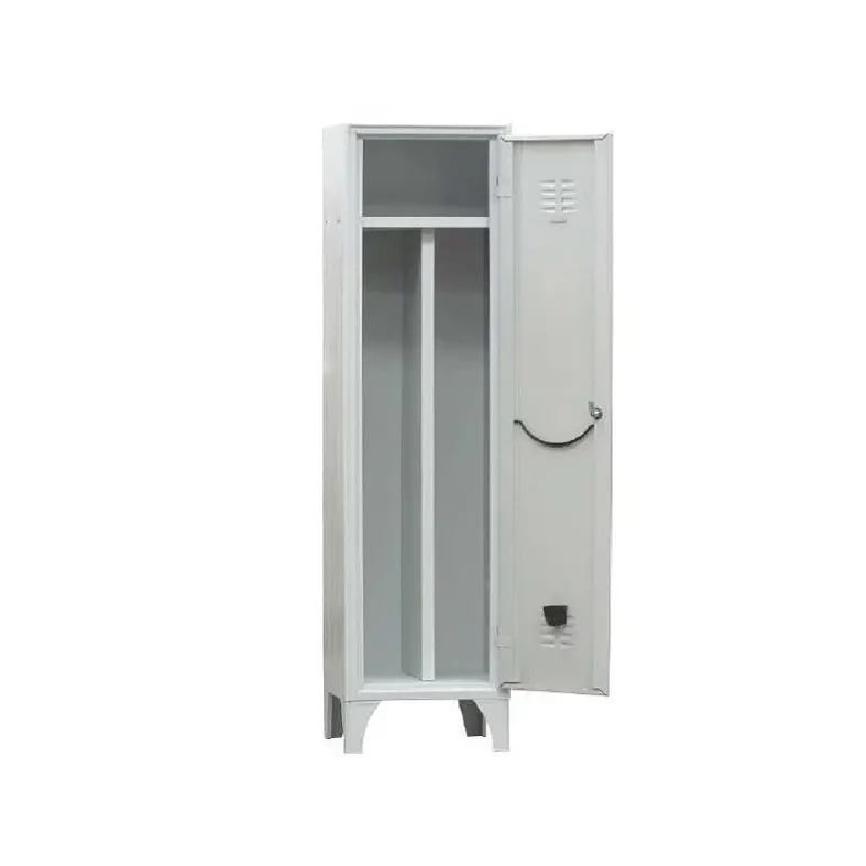 Klädskåp med 1 dörr och övre fack och mellanvägg, 420 × 500 mm