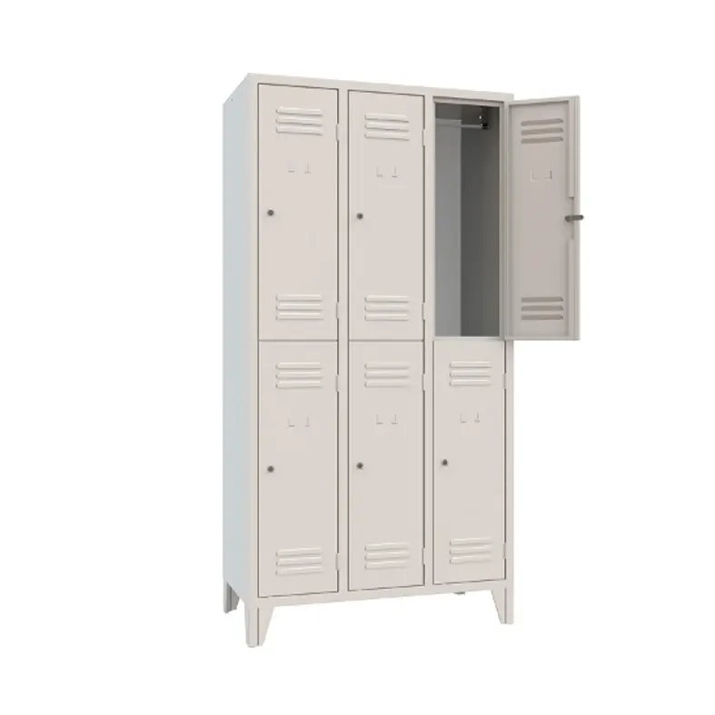 Klädskåp med 6 fack, 907 × 500 mm