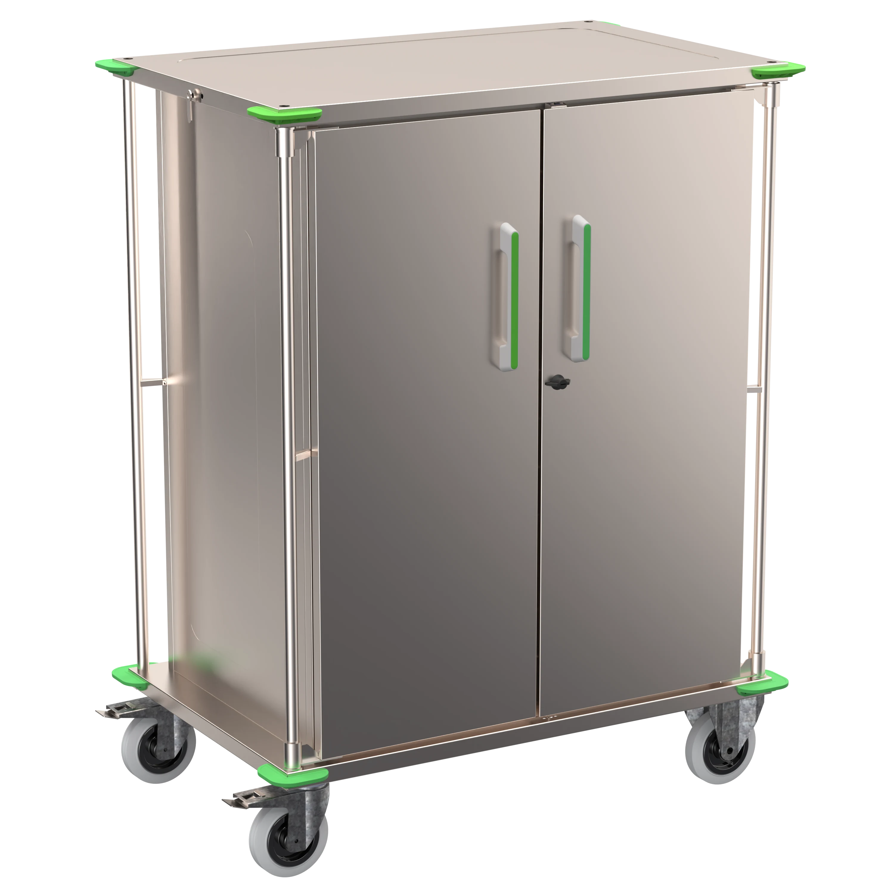 Sluten transportvagn för nio sterilcontainrar