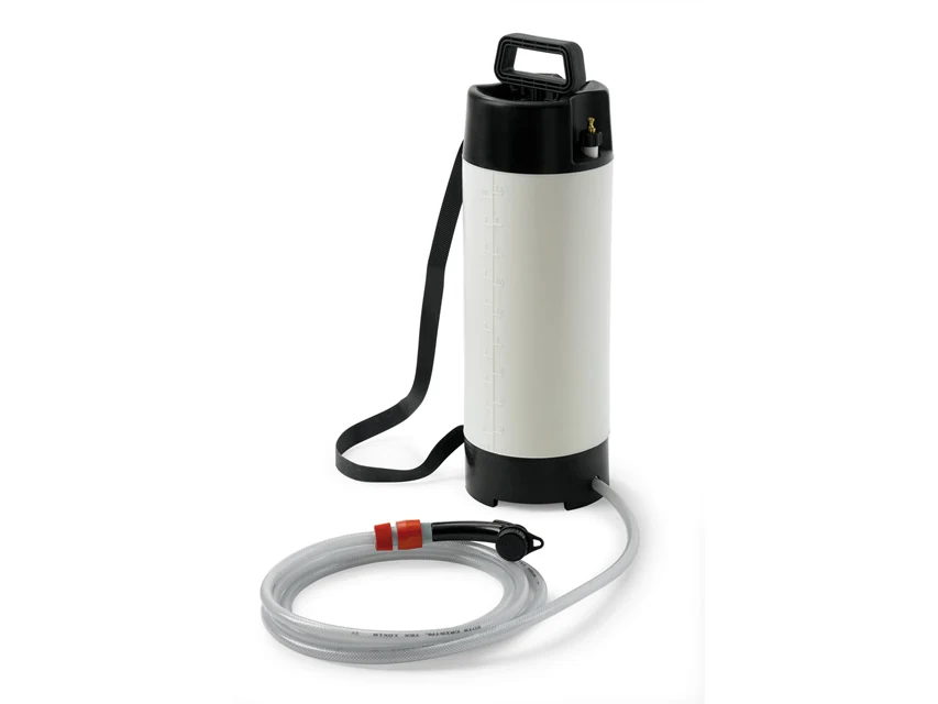 Trycksatt vattentank för duschmadrass, 10 liter – Tank, 10 liter, med slang och duschhandtag